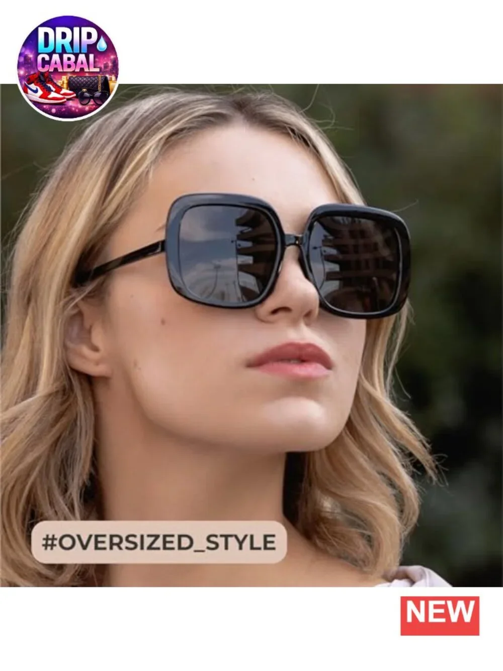Oversized Polarized Sunglasses Women Retro Trendy Shades UV400